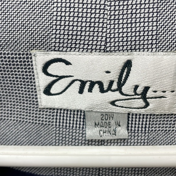 Emily 2 piece vintage lined skirt suit ladies sz 20w  5/15/4 - Picture 6 of 10